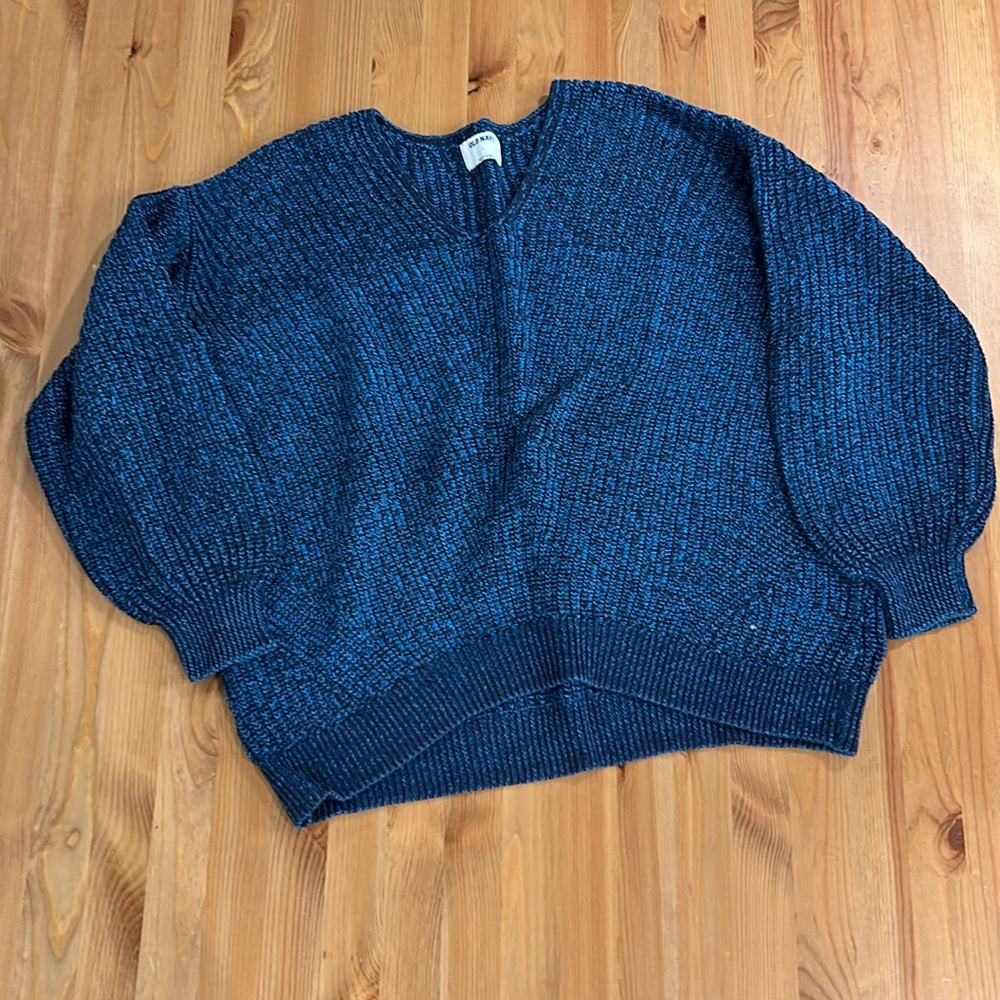 Slouchy Old Navy Blue/Black Sweater